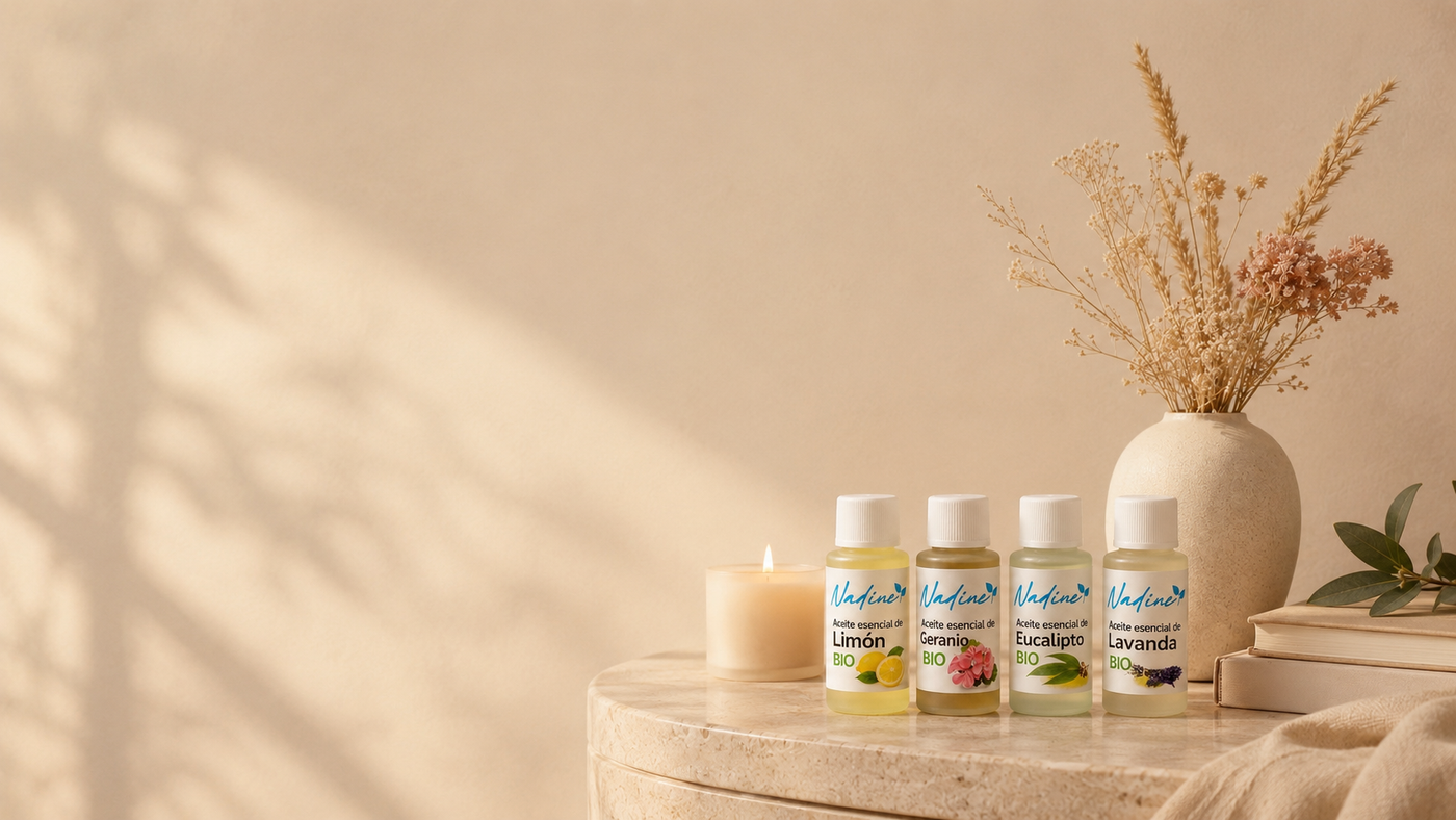 Aceites esenciales de Cosmética Nadine para rituales sensoriales